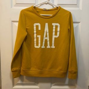 Juniors Gap XS Sweat Shirt Mustard Colored